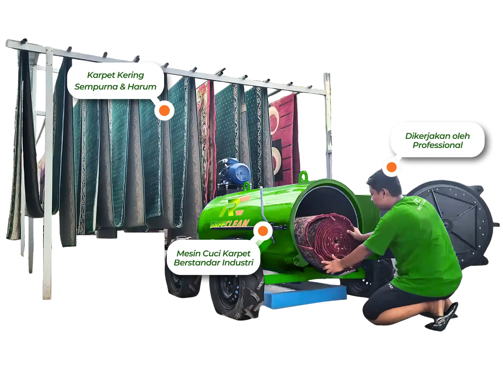 layanan cuci karpet sidoarjo terbaik dengan peralatan berstandar industri raffclean